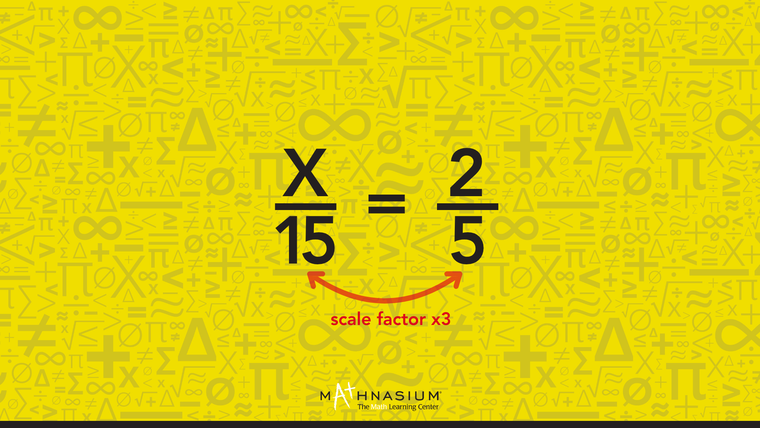 Explanation on how to find the scale factor.