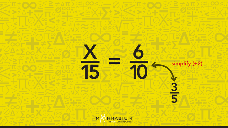 Explanation on how to solve a proportion.