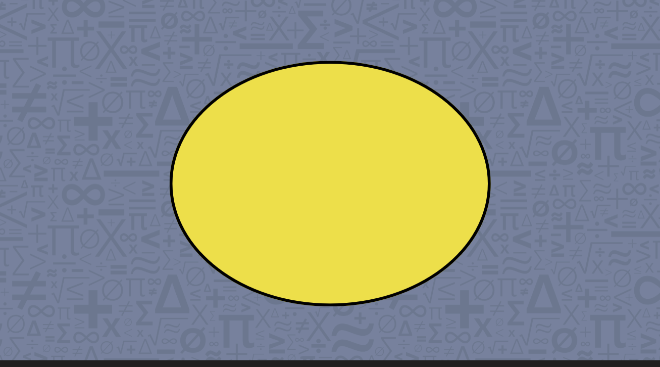 A yellow ellipse