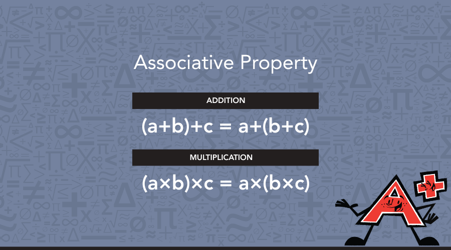 Associative property of addition and multiplication