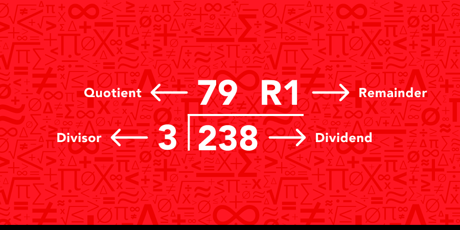 Components of long division