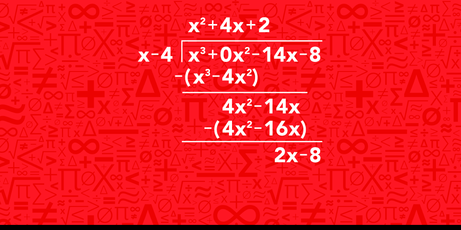 Long division of polynomials by missing terms pt.10