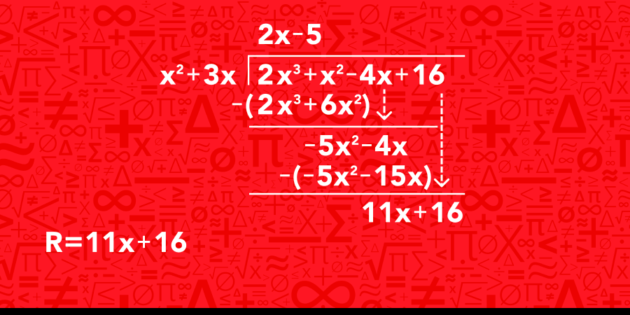 Long Division of Polynomials, Non-Linear Divisor