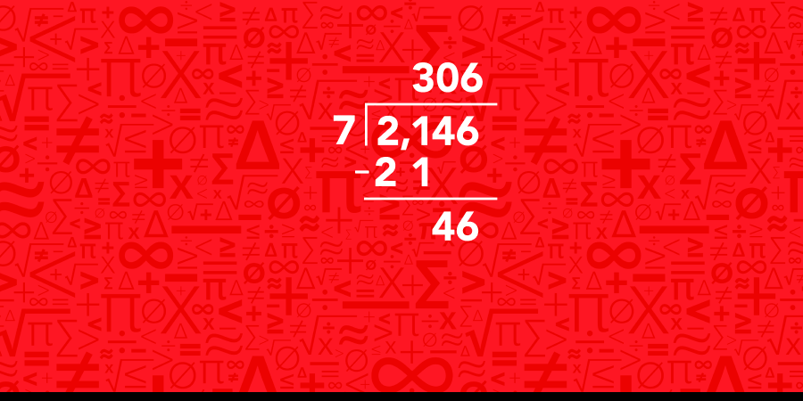 Long division with a zero in the quotient pt.6