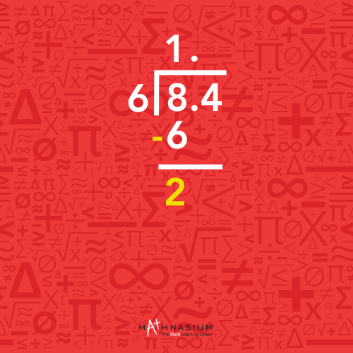 Decimal Long Division With a Whole Number, Step 5.