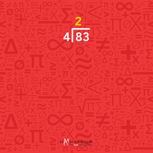Decimal Long Division With a Decimal Number, Step 3.