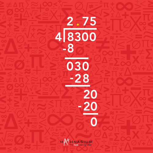 Decimal Long Division With a Decimal Number, Step 17.