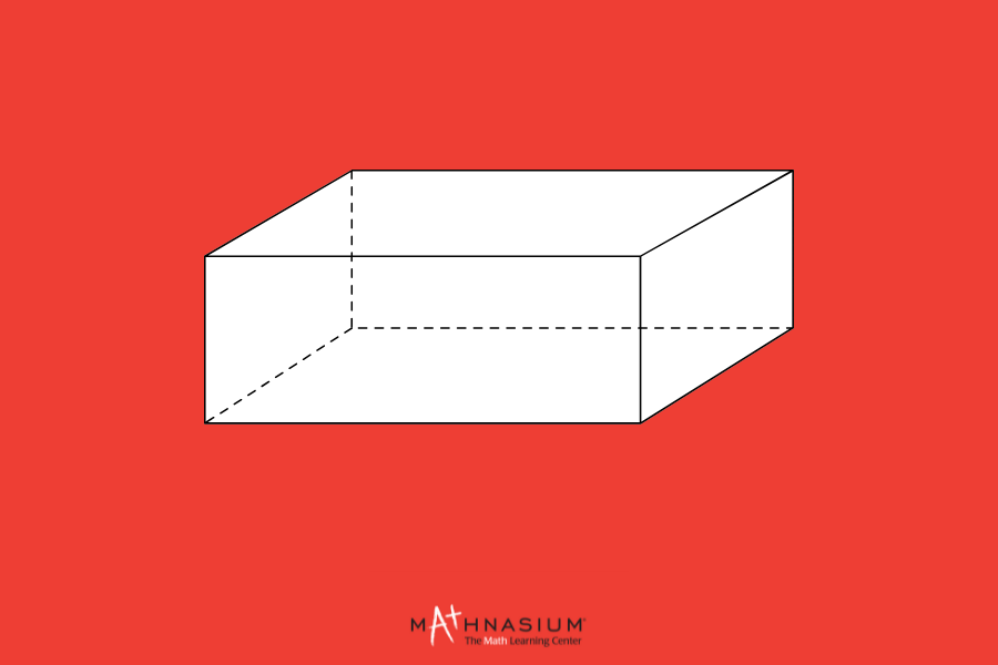 A visual showing a prism without any marked vertices