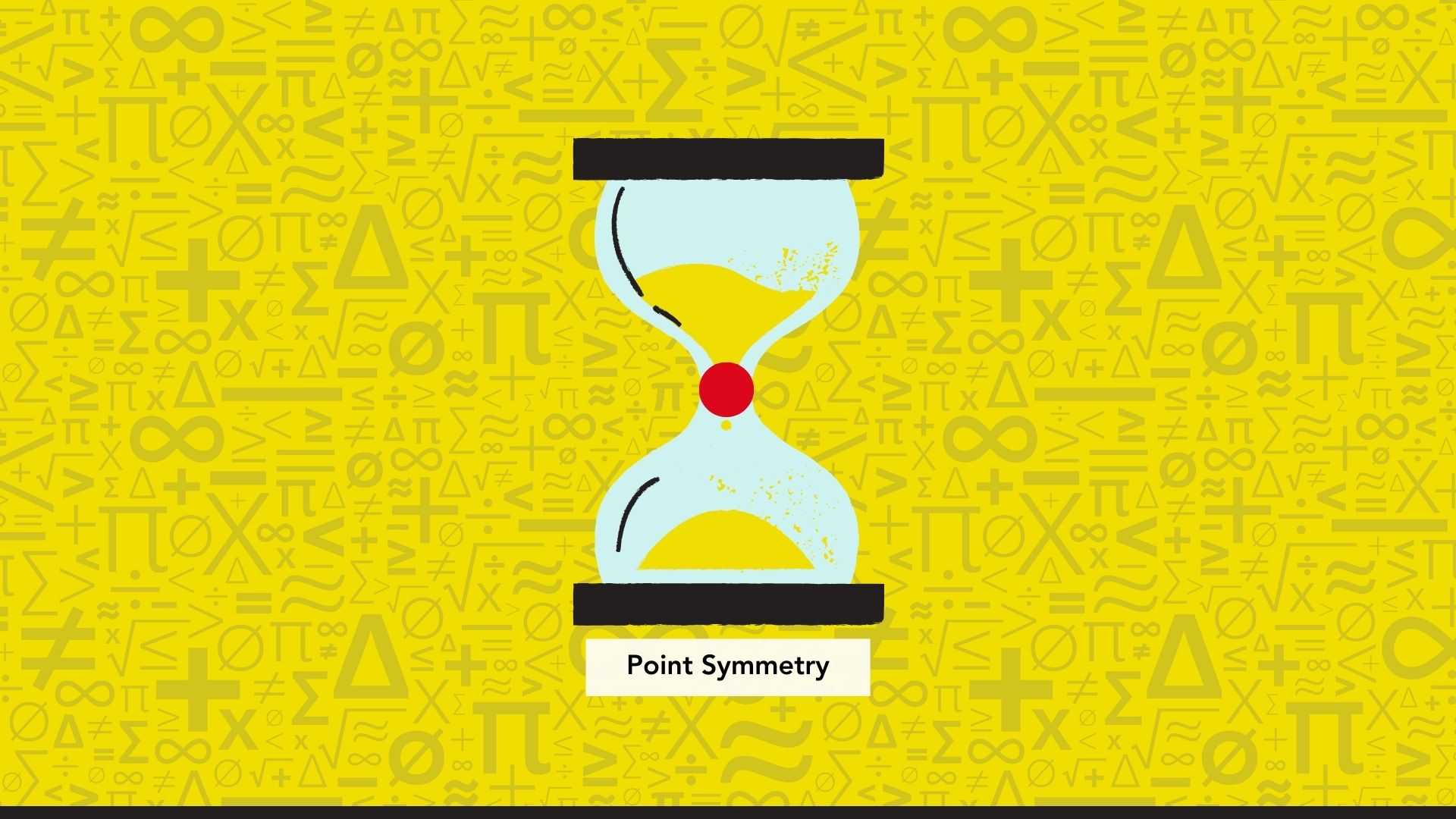 An hourglass used to depict point symmetry