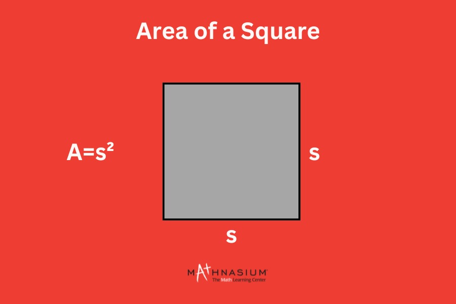 Area of a square formula.