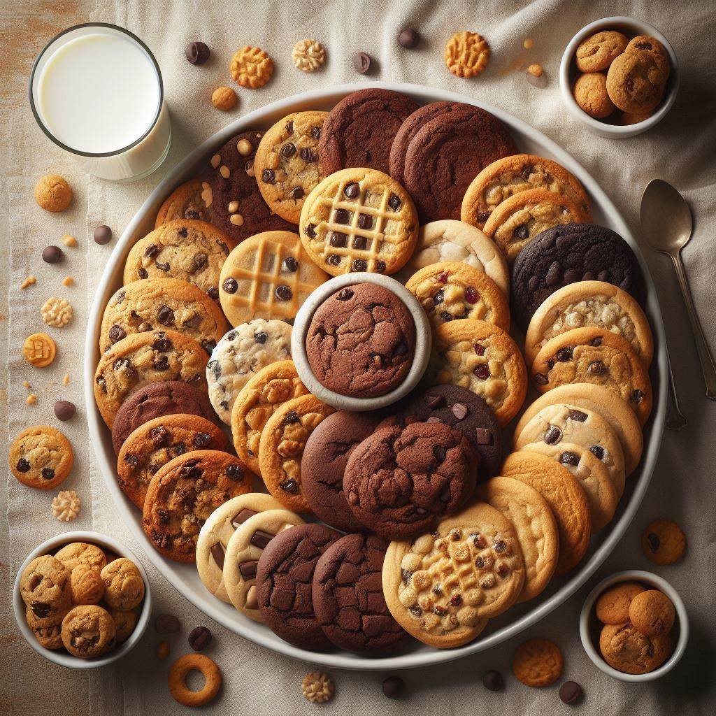 AI Image of a plate of cookies