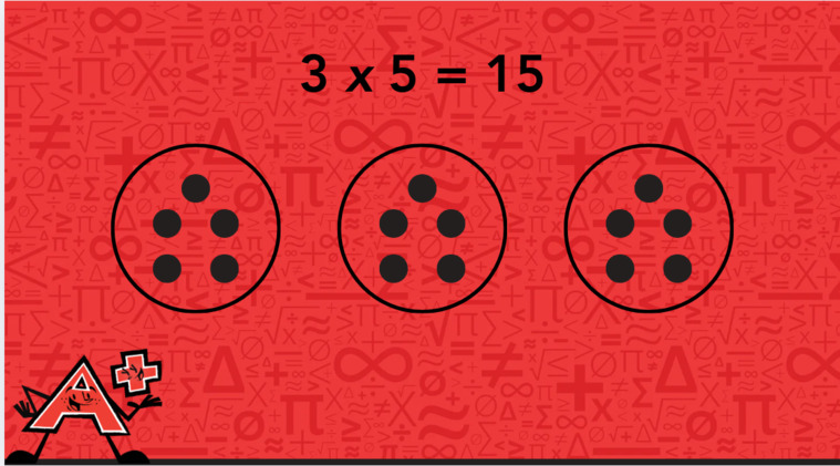Three numbered dots with a ladybug resting on one of them, showcasing a playful and colorful design.