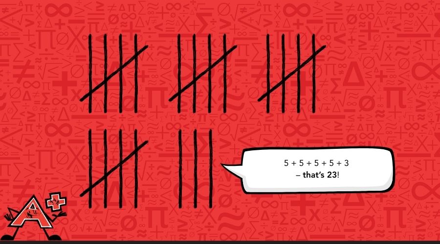 Tally lines that make 23.