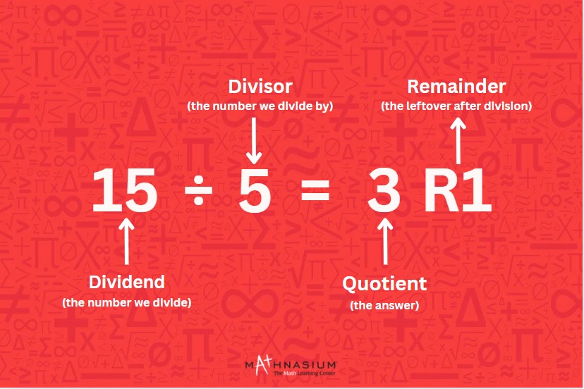Division components with remainder.