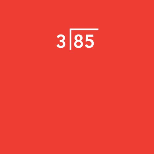 Dividing 85 by 3
