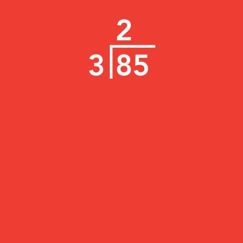 Step 1 of long division