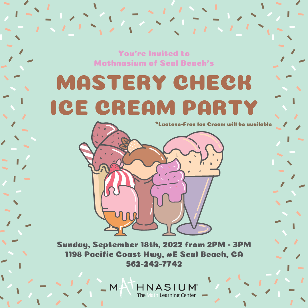 Mastery Check Ice Cream Party!