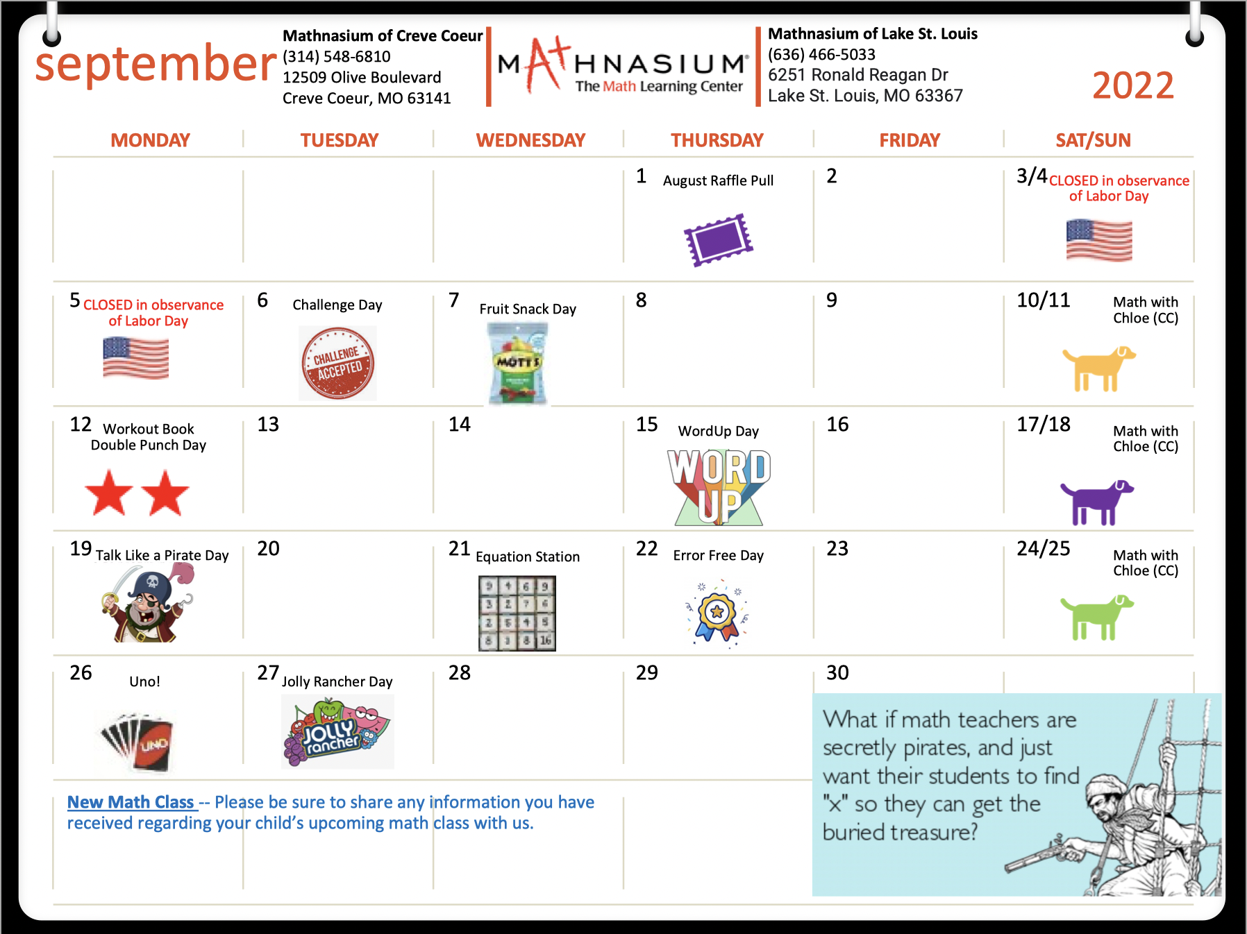 Community events with Lake St. Louis Mathnasium