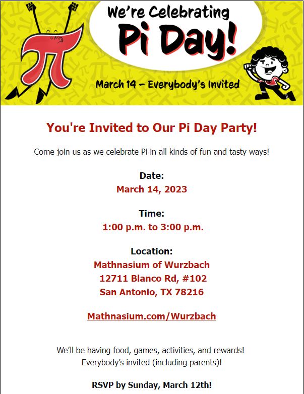 Pi Day Party!