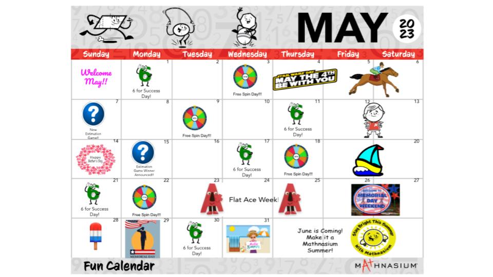 May FUN Days Calendar