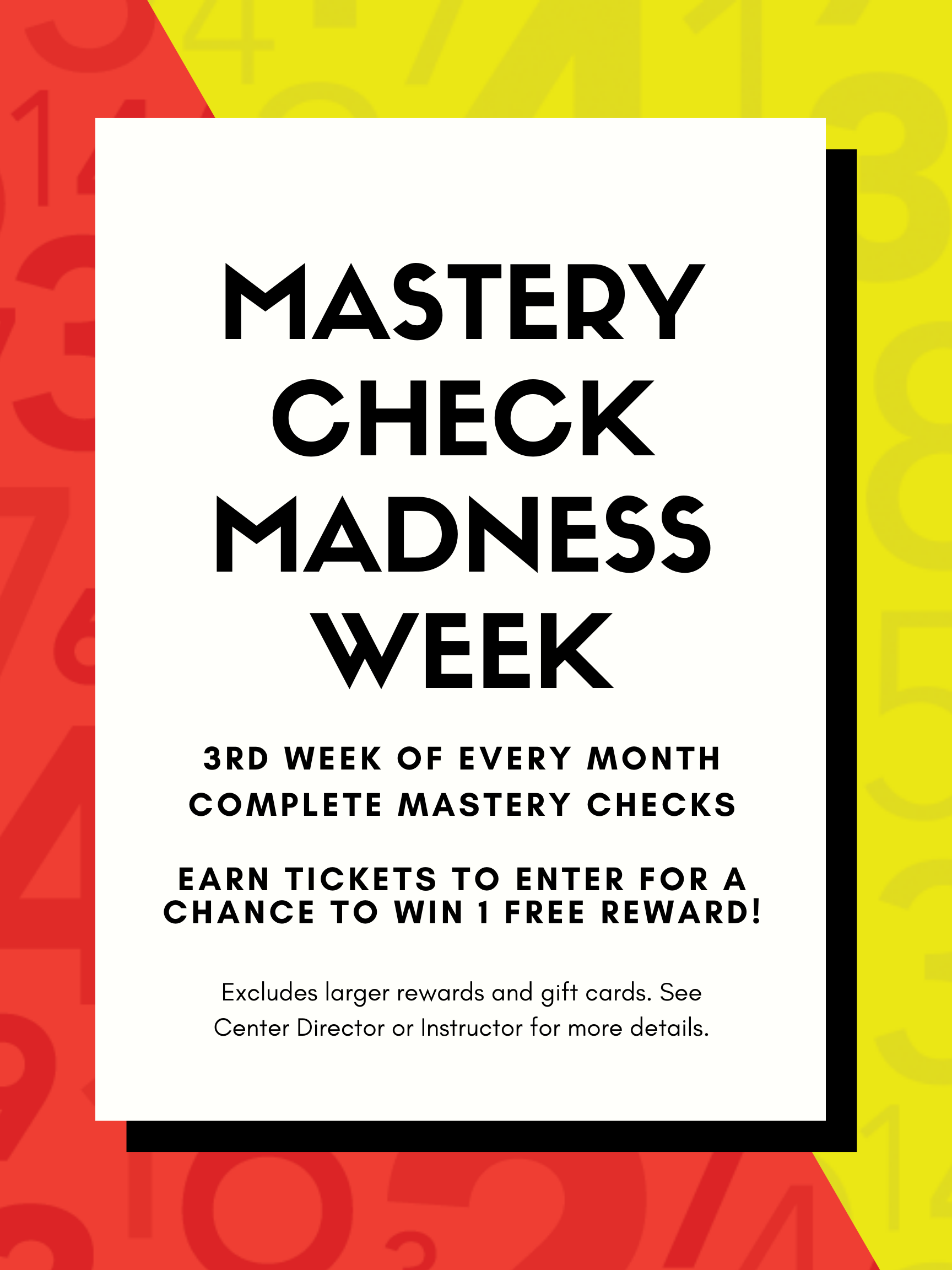 Mastery Check Madness Week