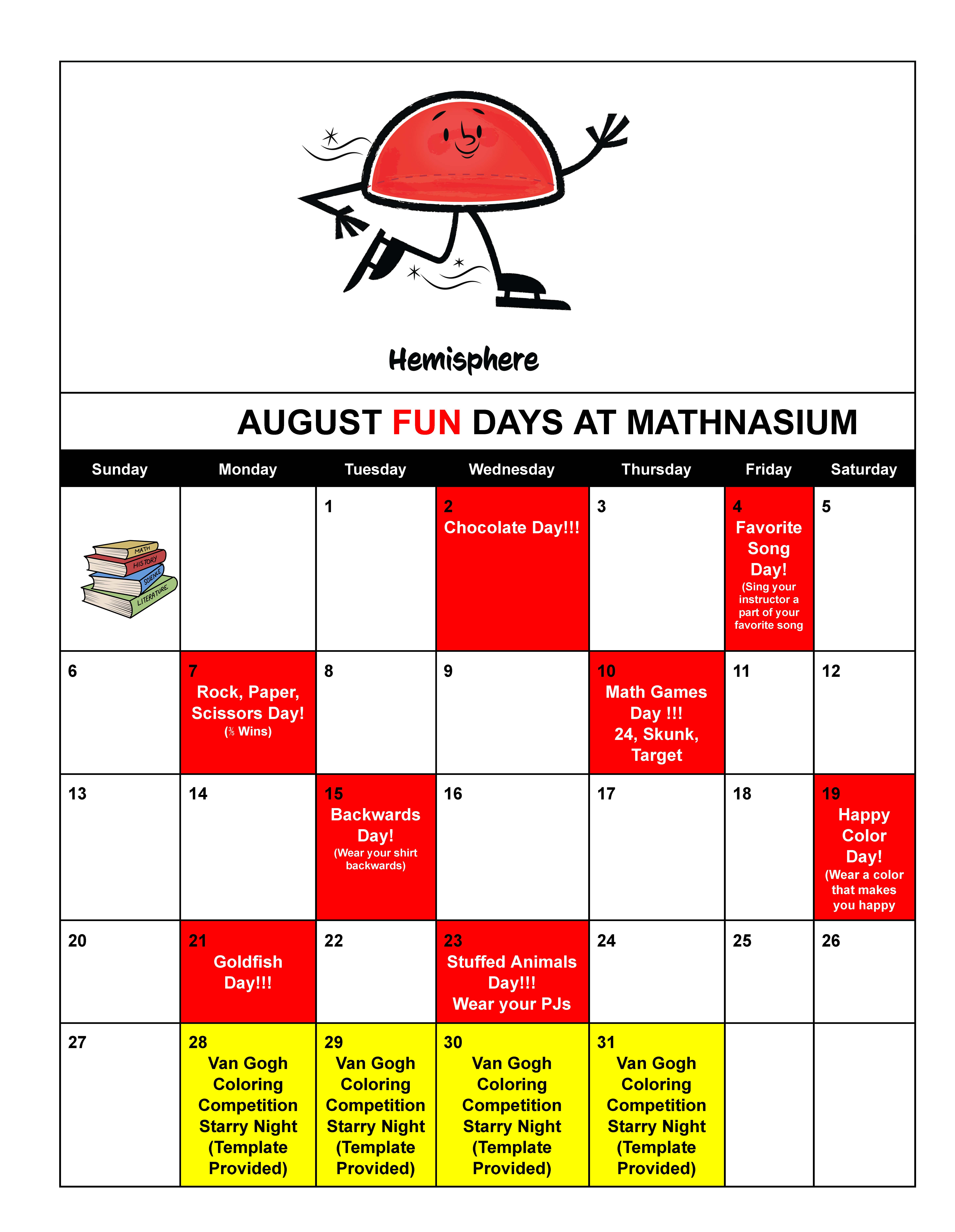 August 2023 Fun Calendar