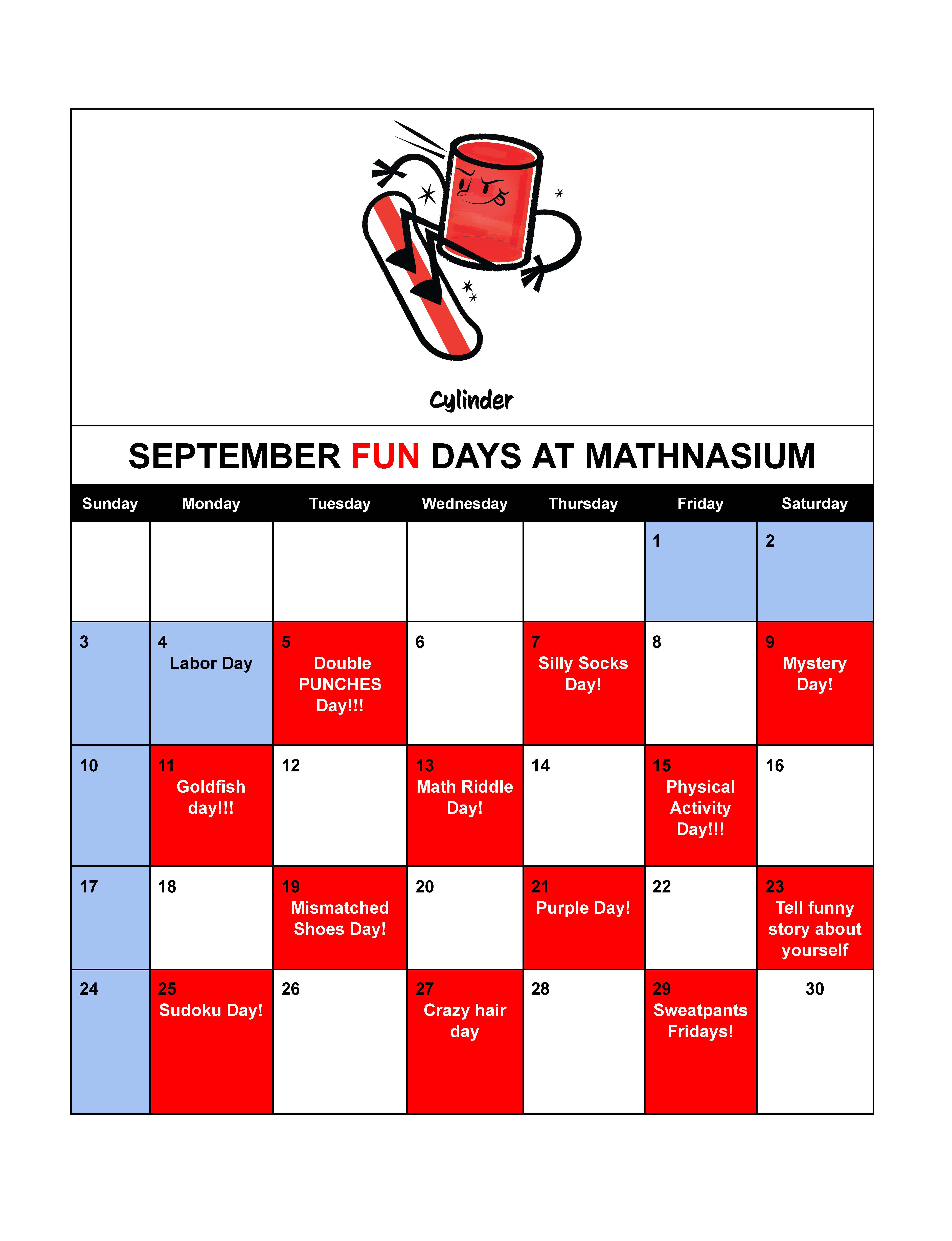 September 2023 Fun Calendar