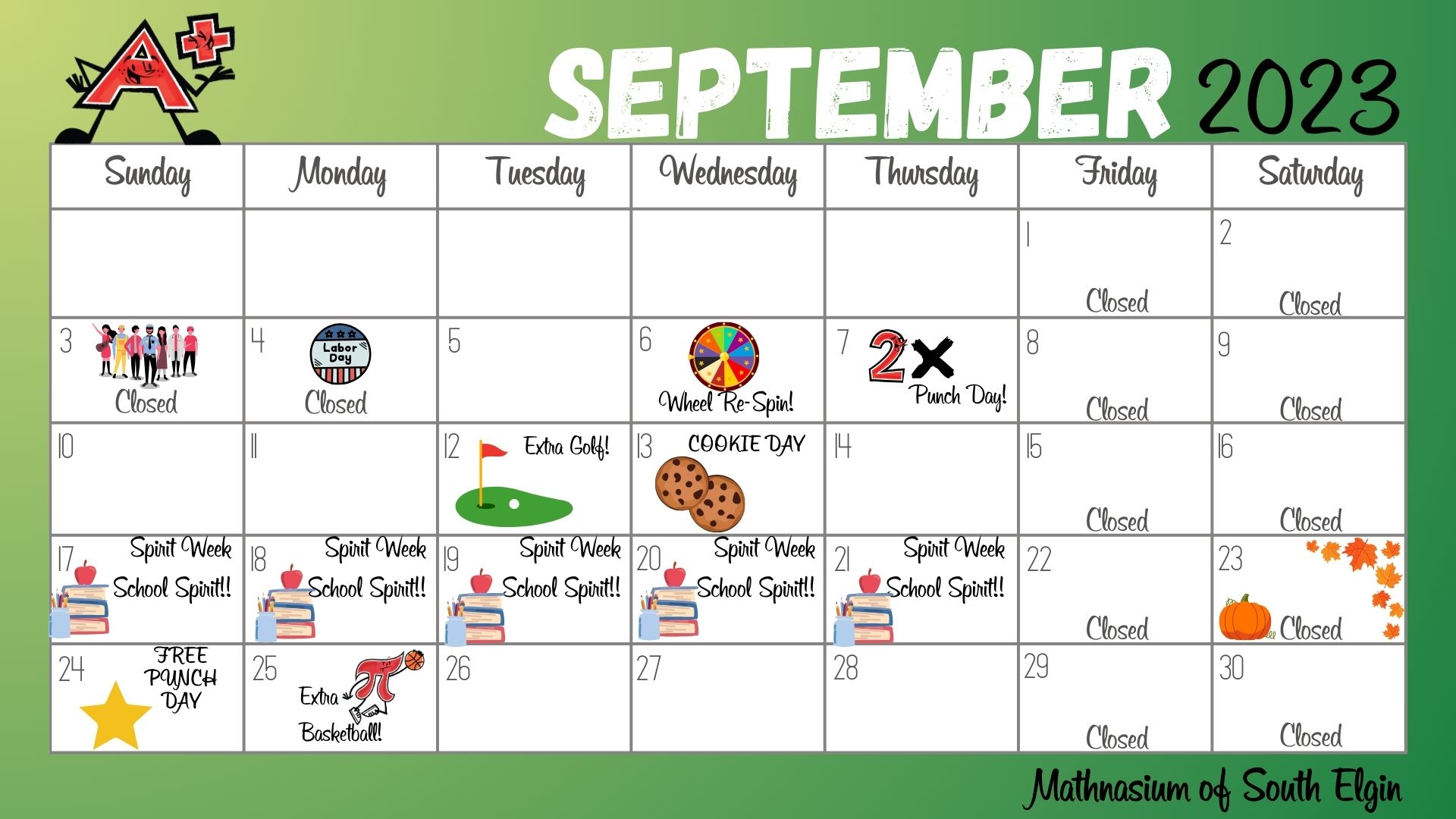 September Fun Calendar