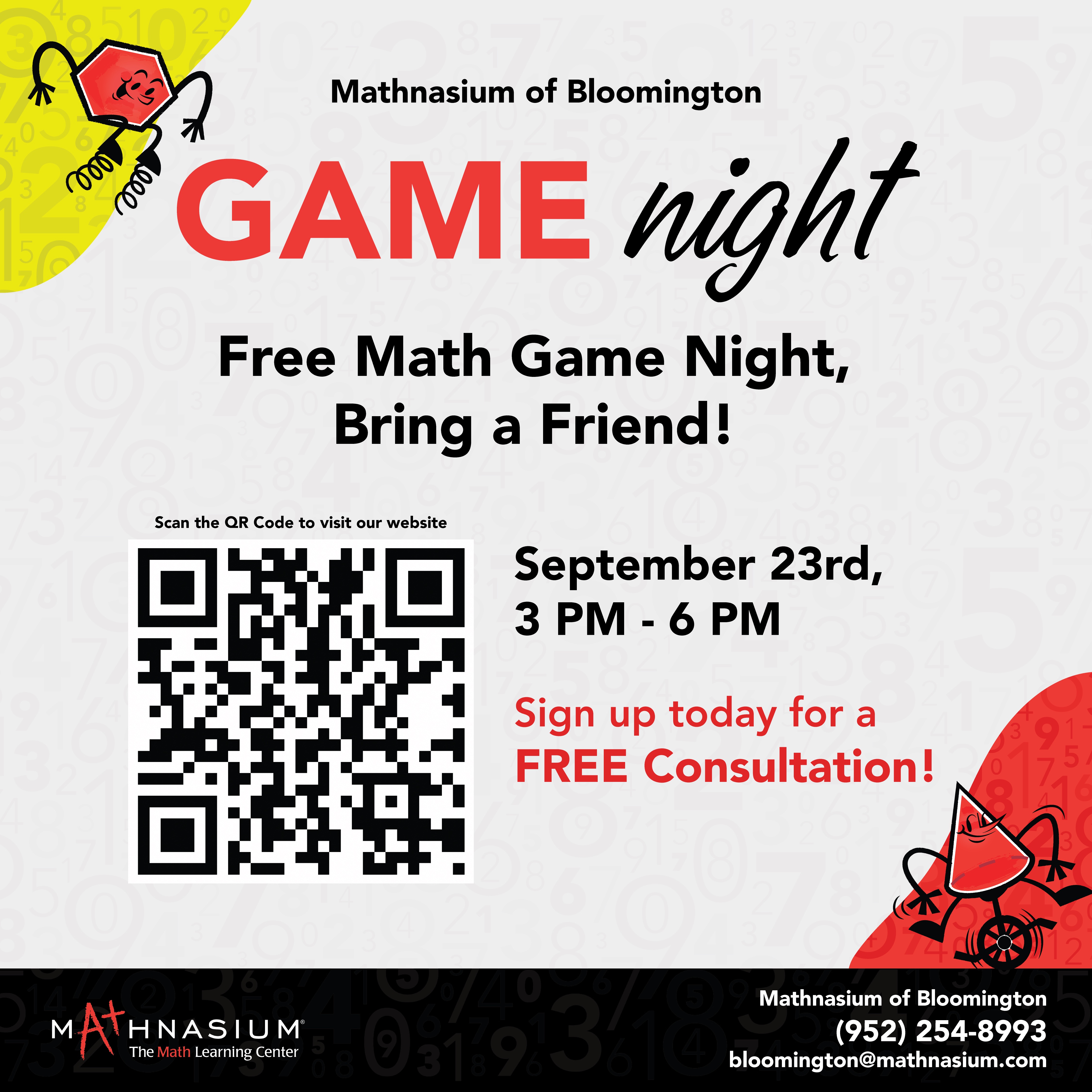 Mathnasium Of Bloomington Game Night Sept 23