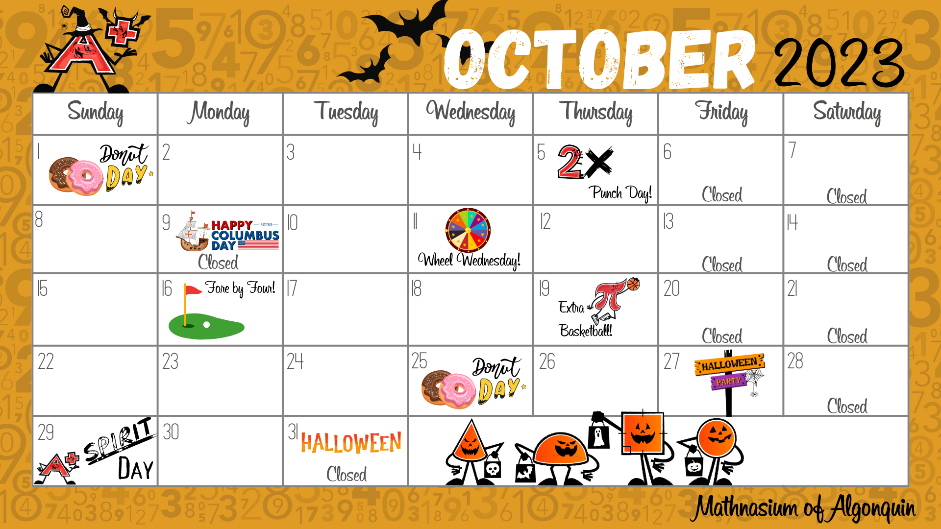 October's Fun Calendar