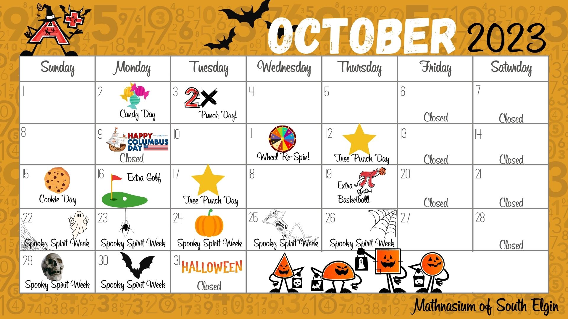 October Fun Calendar