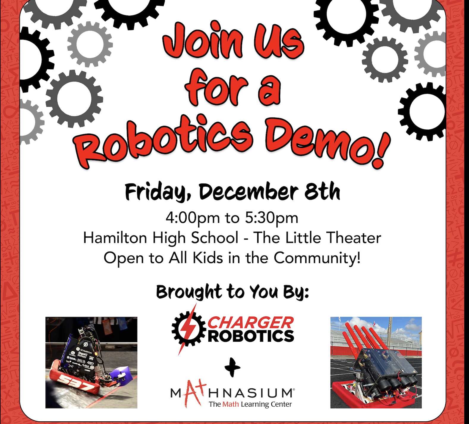 Robotics Demo at Hamilton High School