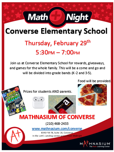 Converse Elementary Math Night