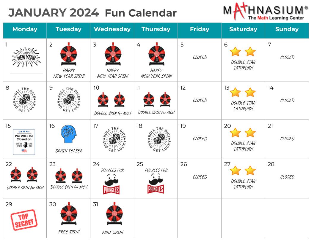 January 2024 Fun Calendar
