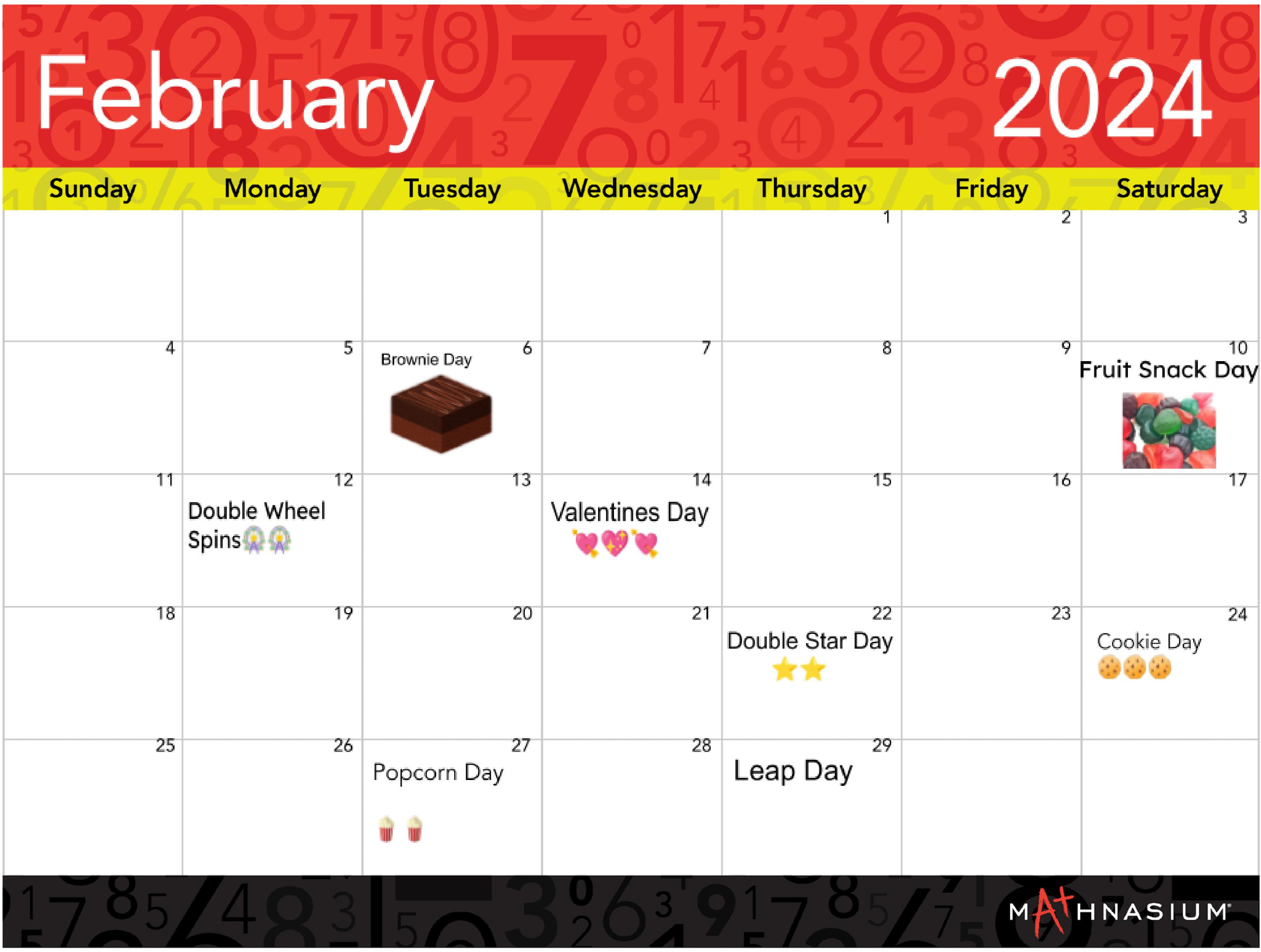 February Events Calendar
