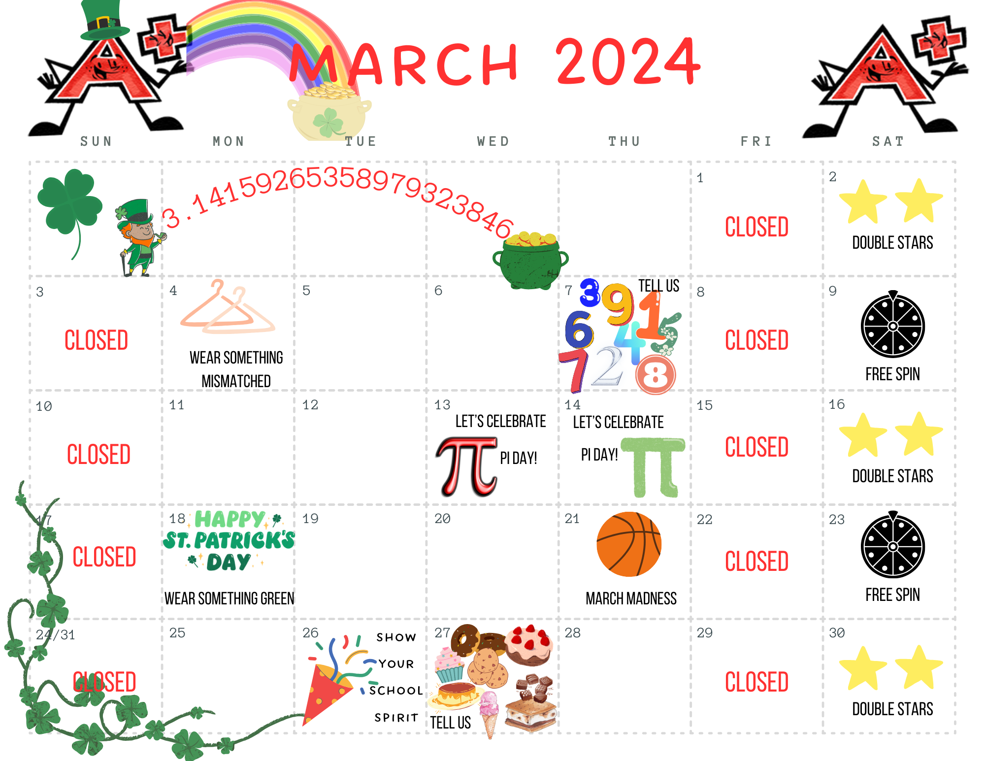 March 2024 Fun Days