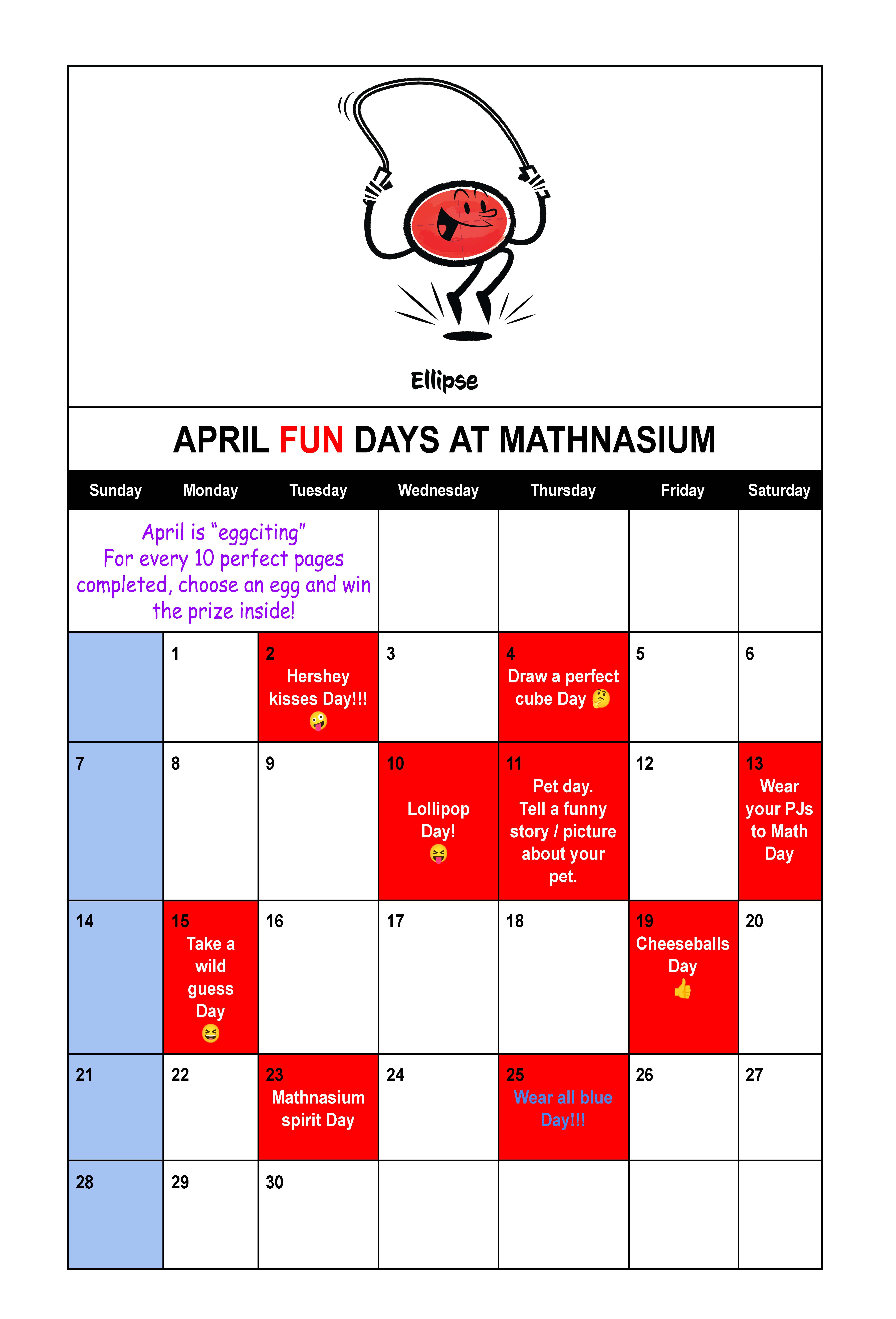 April 2024 Fun Calendar
