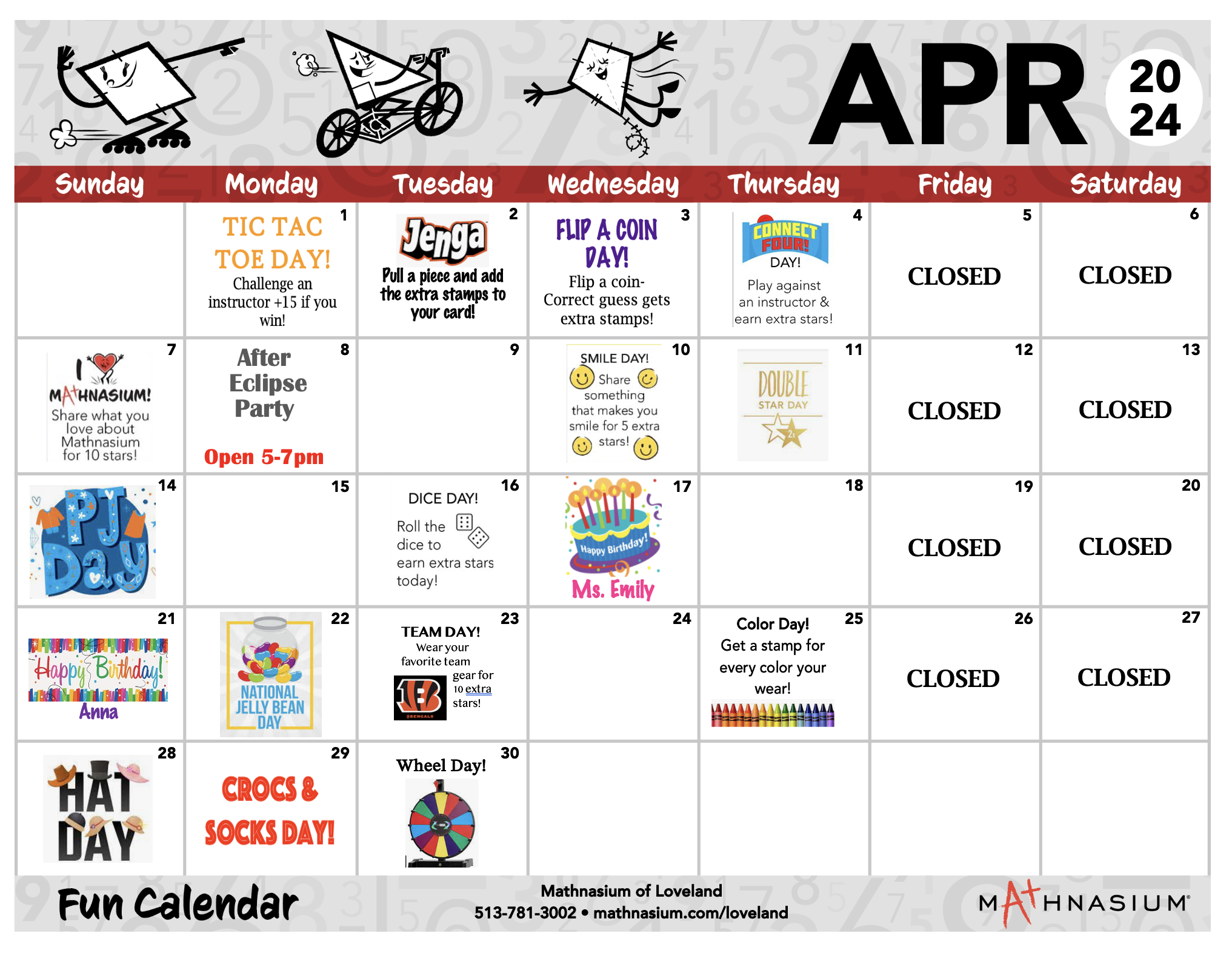 April Fun Calendar