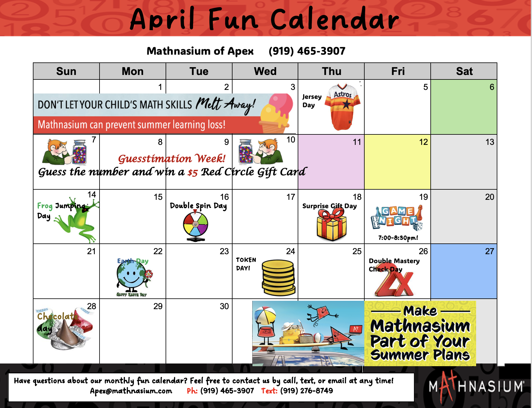 April FUN Calendar!
