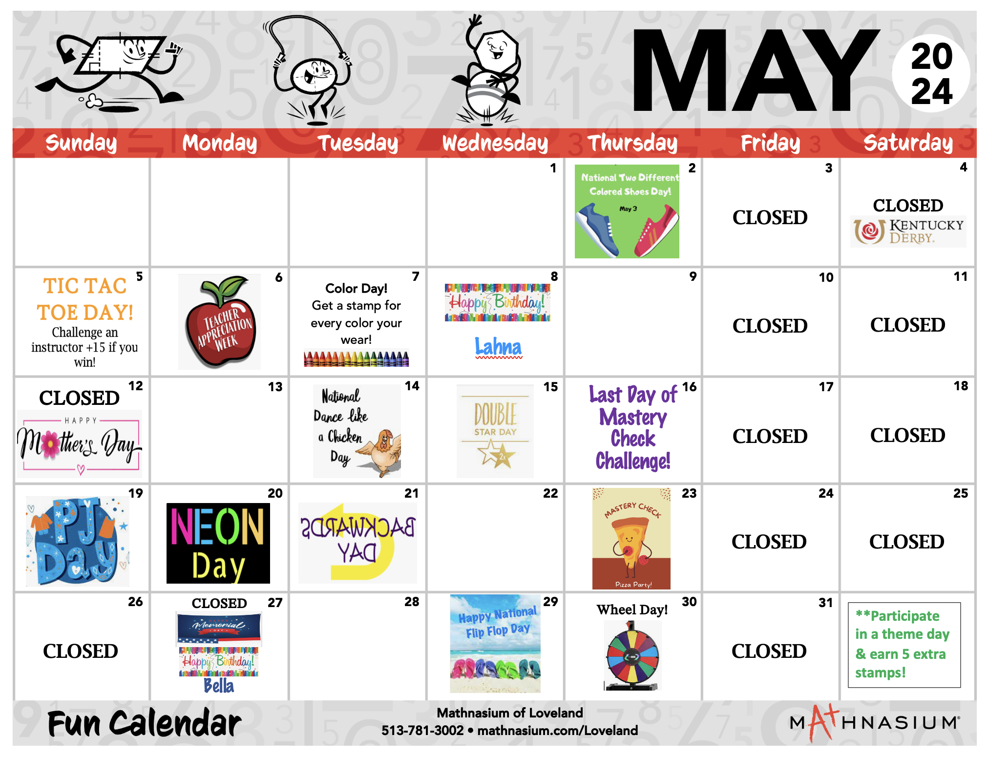 May FUN Calendar