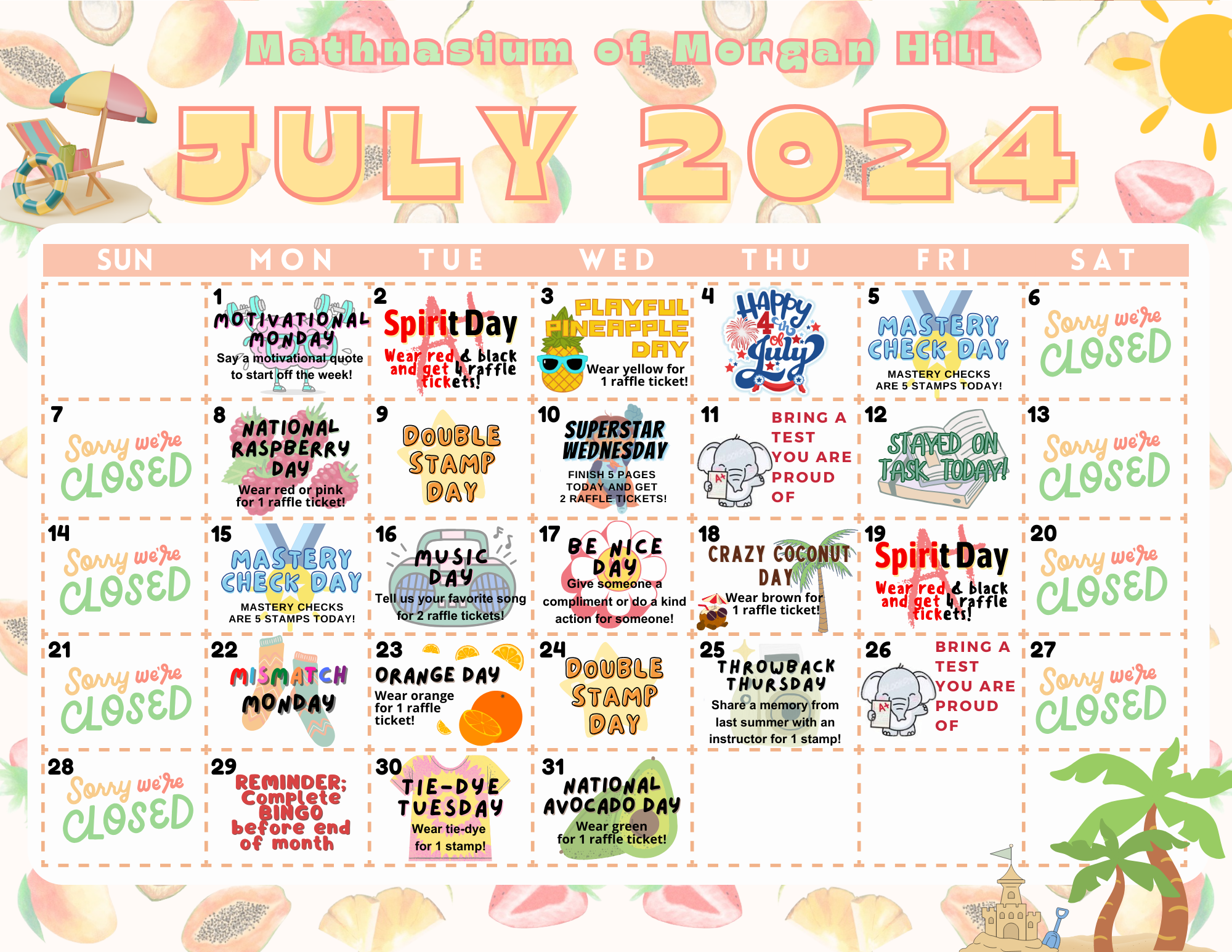 July Calendar