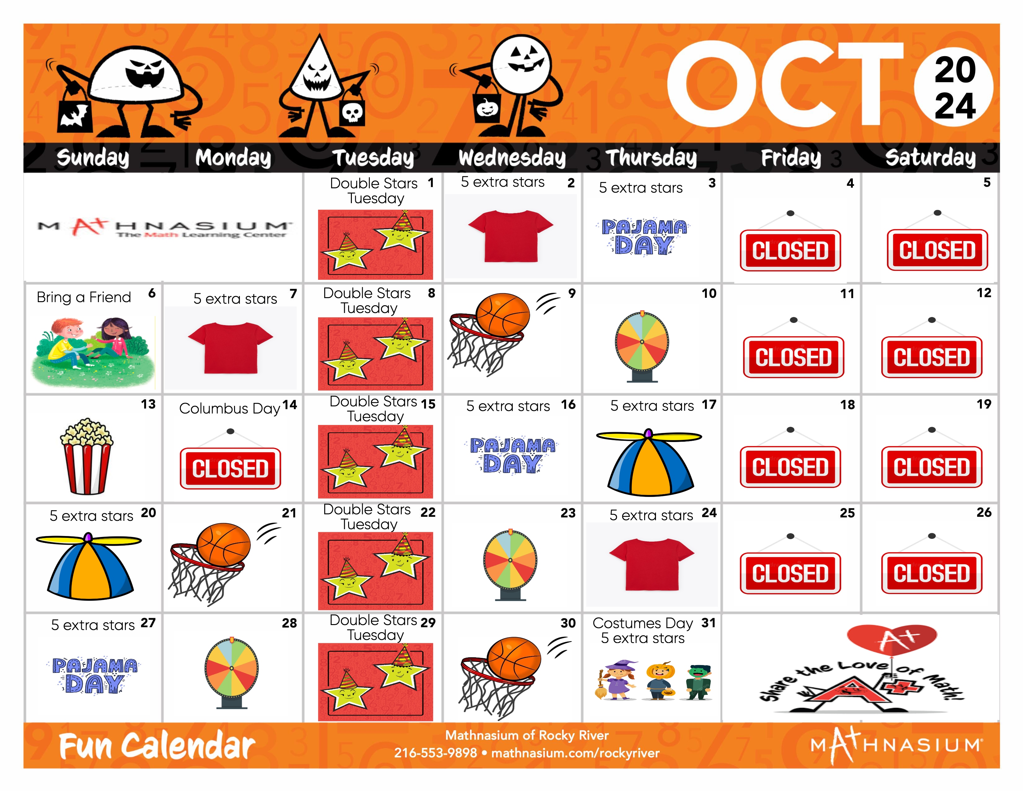 October Fun Calendar