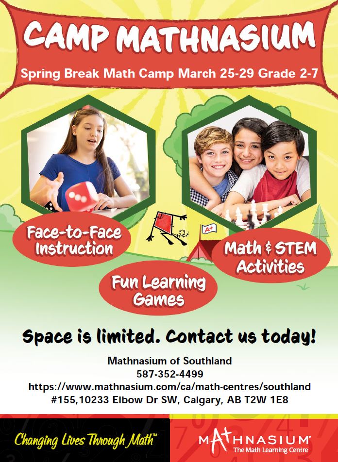 Spring Break Math Camp - March 2024