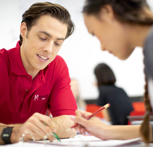 math tutor explaining math concepts to a student