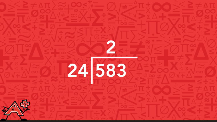 Step 2 long Division with two-digit divisors for example 583 by 24